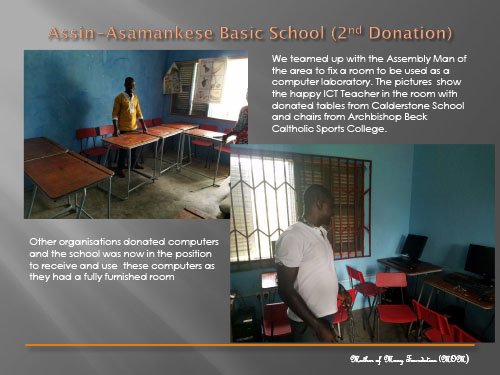 Donations from UK Schools To Schools in Ghana